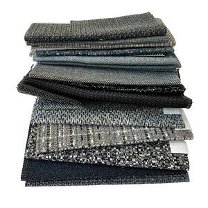 20 Designer Black and Grey Upholstery Fabric Swatches | Quilting Crafts Sewing